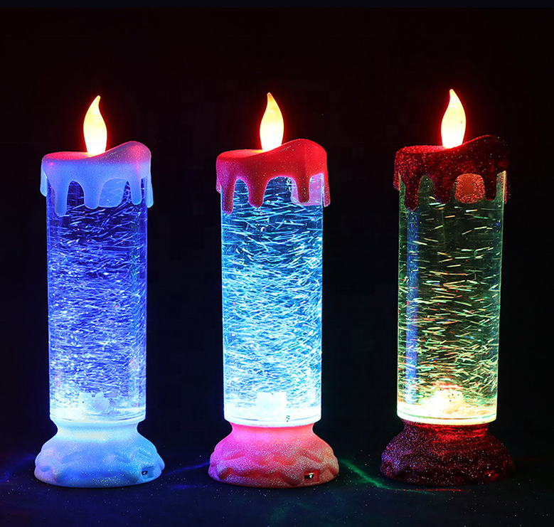 Custom Led crystal candles lights room night light for birthday party supplies