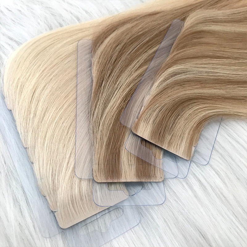 Invisible Seamless Tape Hair Top Quality Russian Cuticle Hair Extensions Injected Tape in Human Hair Extensions