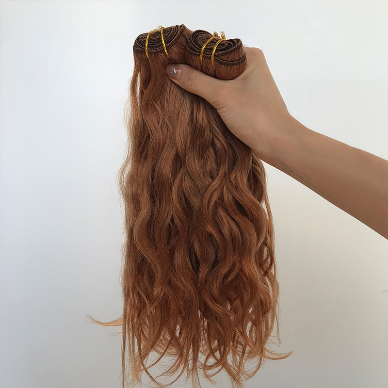 Best Quality Wholesale Traditional Machine Weft Double Drawn Virgin Human Hair Durable Machine Weft Hair Extensions