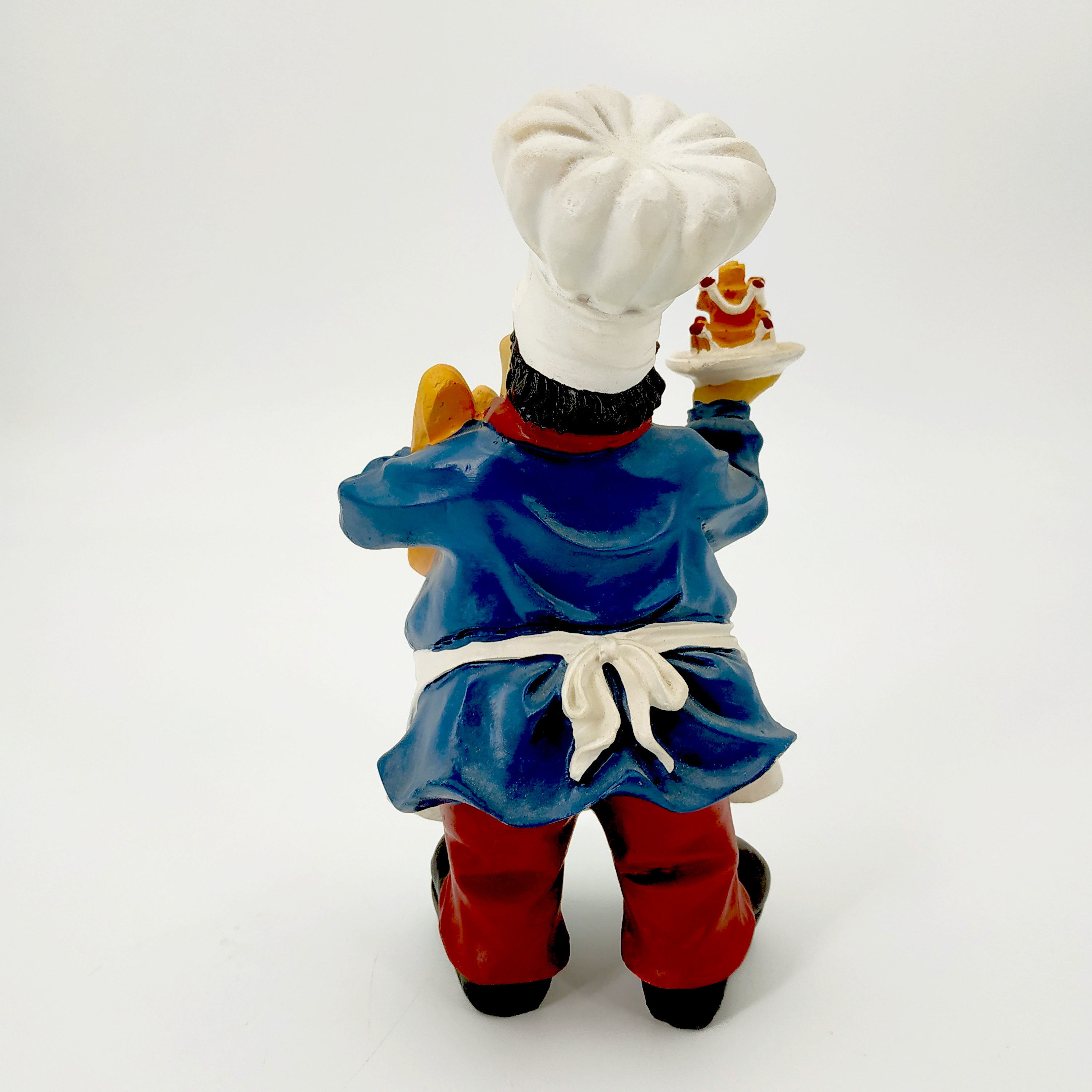 Customized resin crafts chef statue fat chef figurine for home decoration