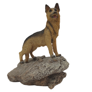 Customized Dog Sculpture Resin Craft Statue Decor Realistic Sculpture for Home Decoration Artificial Animal Xiamen Port Figurine