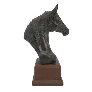 Resin Decoration Lifesize Horse Head Bust Statue for Home Decor