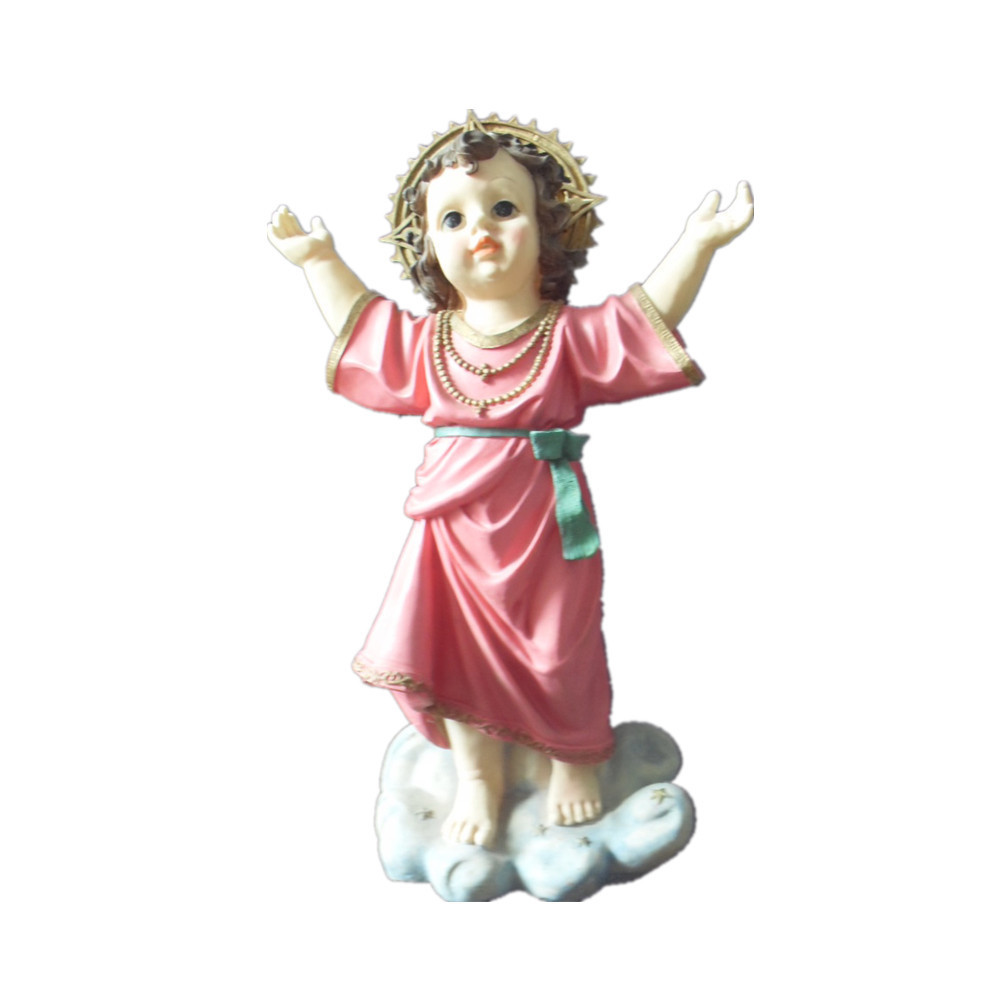 Custom and OEM Resin Craft of Boy Jesus Maria Statue Religious Sculpture for Home Decoration Emphasizing Love Theme