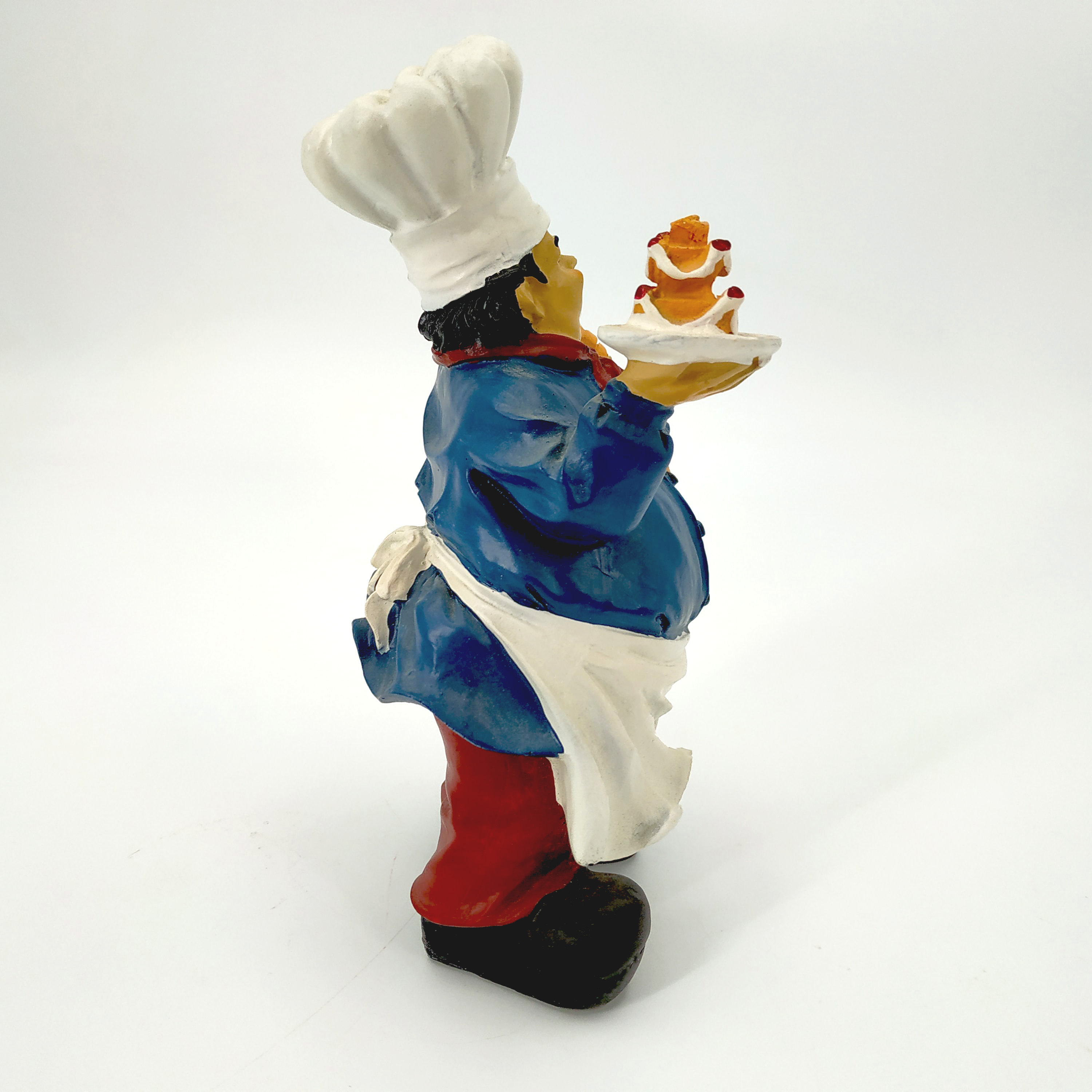 Customized resin crafts chef statue fat chef figurine for home decoration