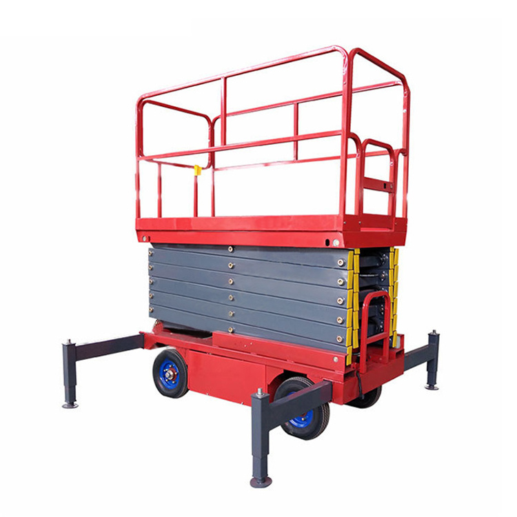 OEM Factory 18m Track Scissor Lift 4.5m Mobile Scissor Lift Table