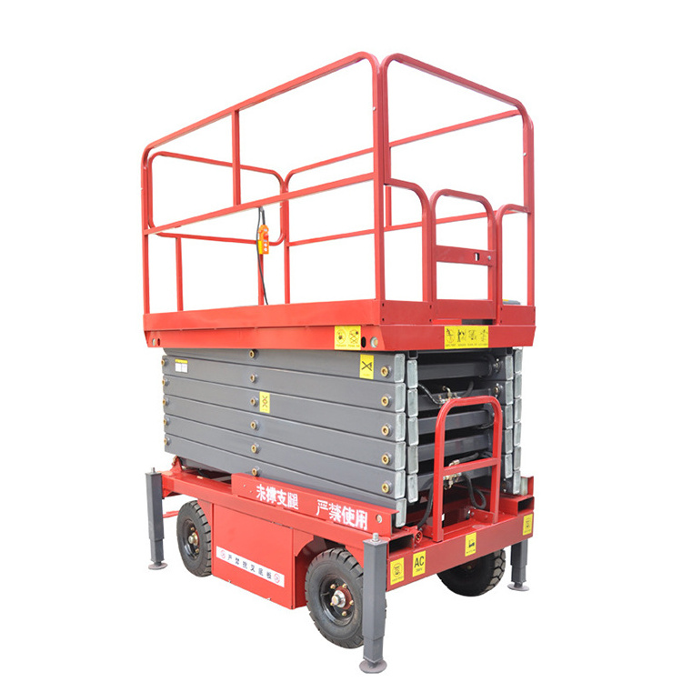 OEM Factory 18m Track Scissor Lift 4.5m Mobile Scissor Lift Table