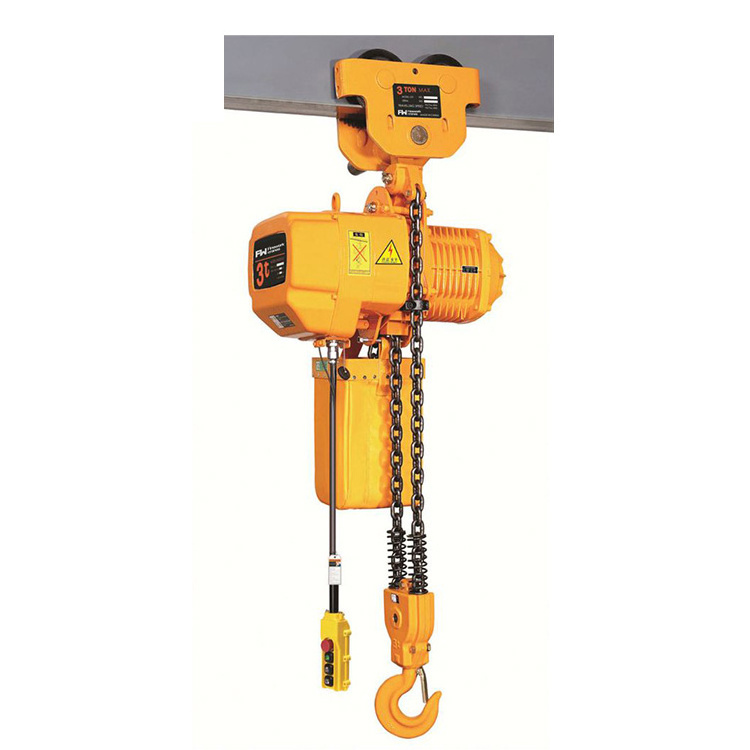 Moving small electric chain hoist 230v 3t Electric Chain Hoist Used in Workshop