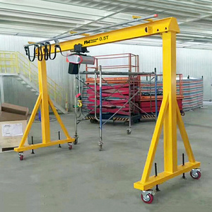 Mobile Portable Electrical Hoist Crane Mini Crane 200kg 2 Ton Portable Crane