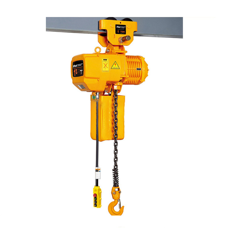 Moving small electric chain hoist 230v 3t Electric Chain Hoist Used in Workshop