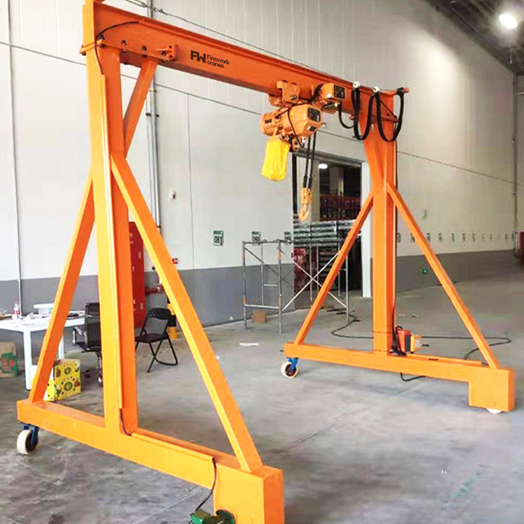 Mobile Portable Electrical Hoist Crane Mini Crane 200kg 2 Ton Portable Crane