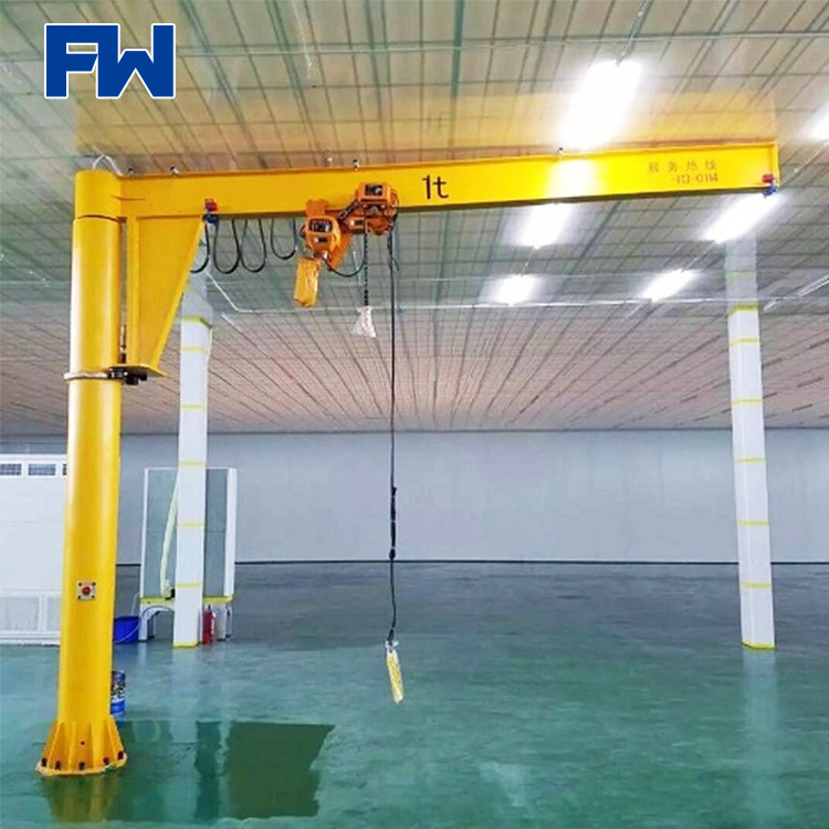 Warehouse 500 kg design calculation column 1000kg arm jib crane