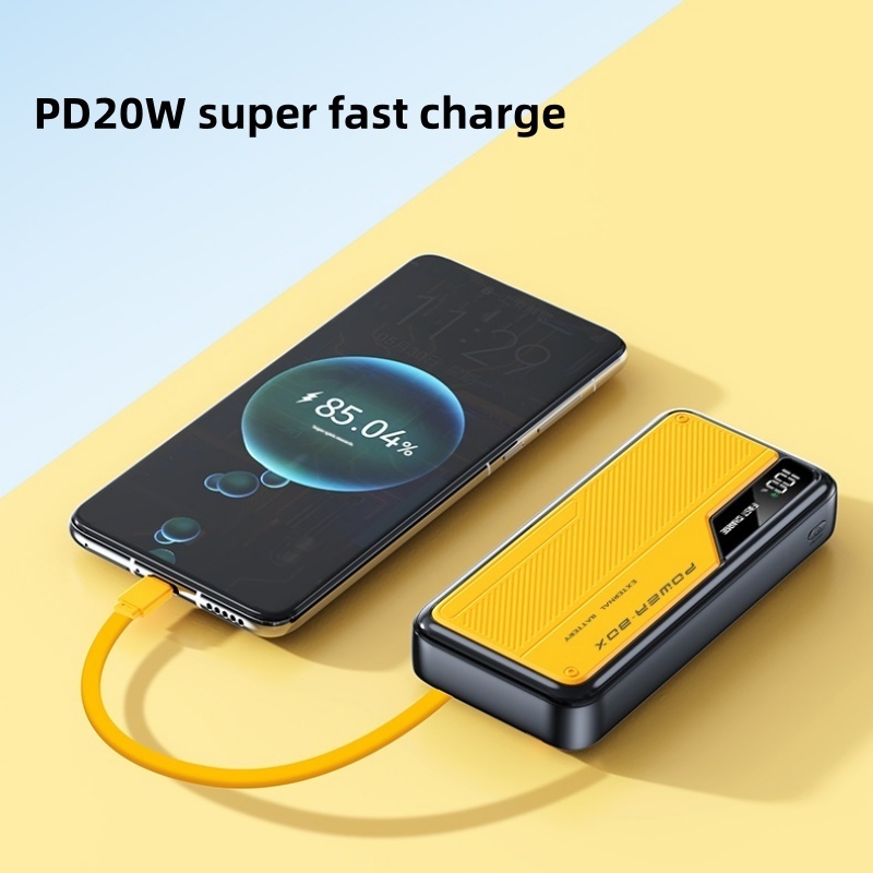 PD 22.5W Portable Belt Line 10000mAh Two-way charging Super fast charge  20000mAh outdoor power station with cable