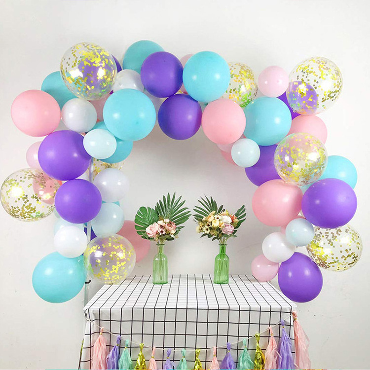 Happy Birthday Party Decoration Rose Gold Confetti Globos Foil Star Number Balloon Set