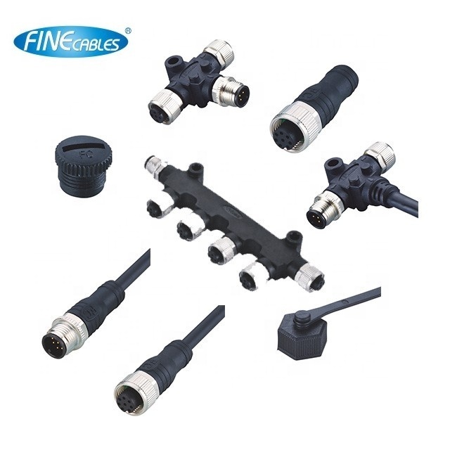 Finecables Marine Waterproof NMEA 2000 Network M12 Cable 5pin T Connectors