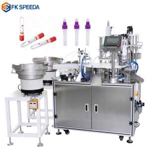 Automatic vacutainer test tube filler liquid tube filling capping machinery