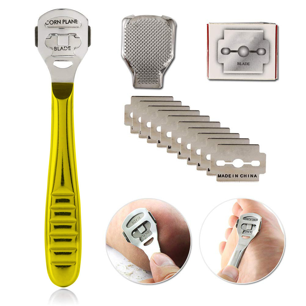 Professional Pedicure Foot File Reusable Stainless Steel Cracked Skin Corns Callus Remover Feet