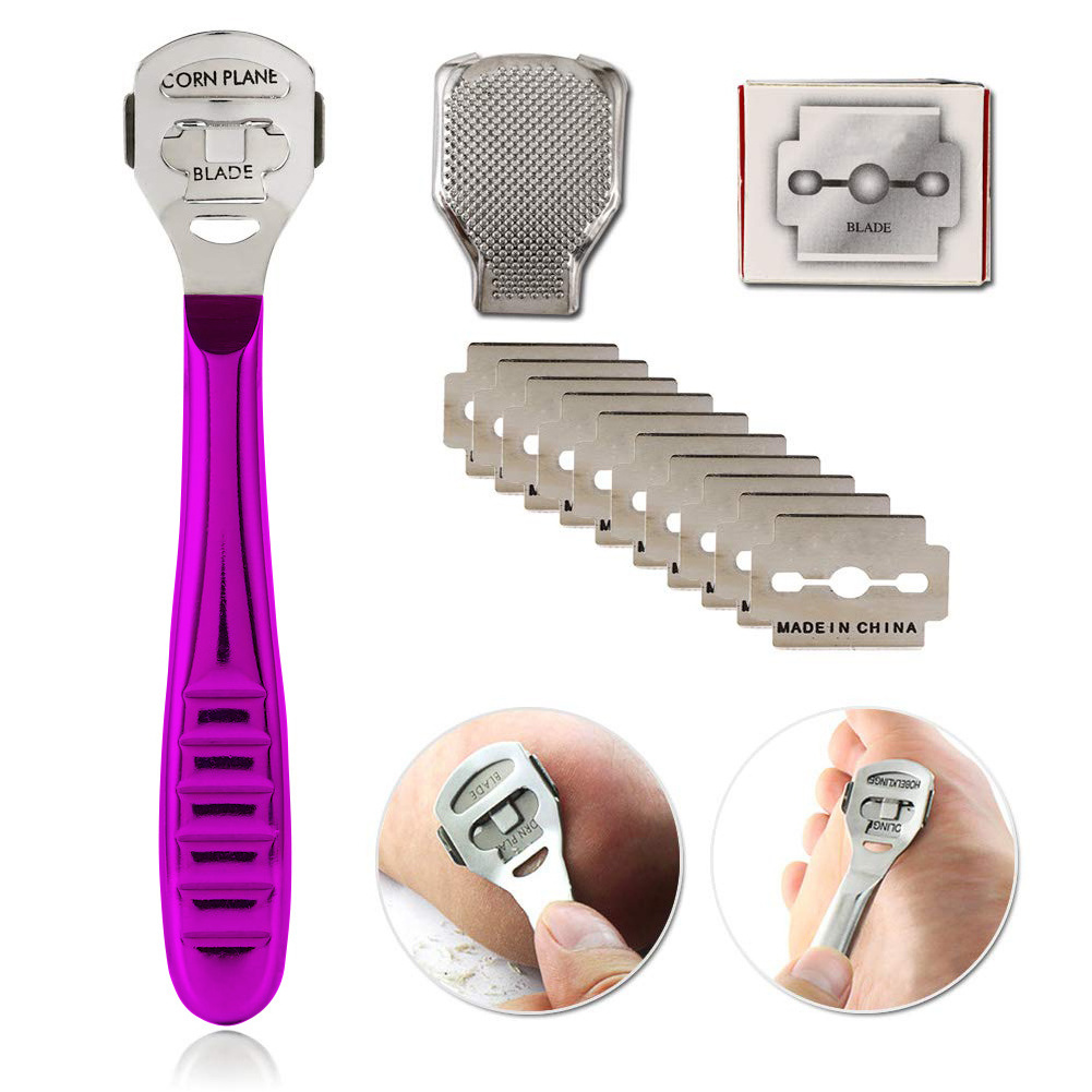 Professional Pedicure Foot File Reusable Stainless Steel Cracked Skin Corns Callus Remover Feet