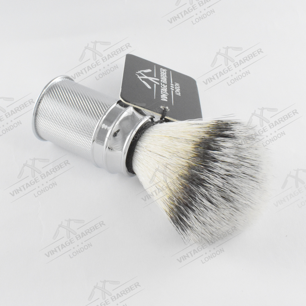 Wholesale High Quality Synthetic Hair Bristle Beard Brush for Men Custom Metal Logo Pcs Package Handle YAQI Accept Material Orig