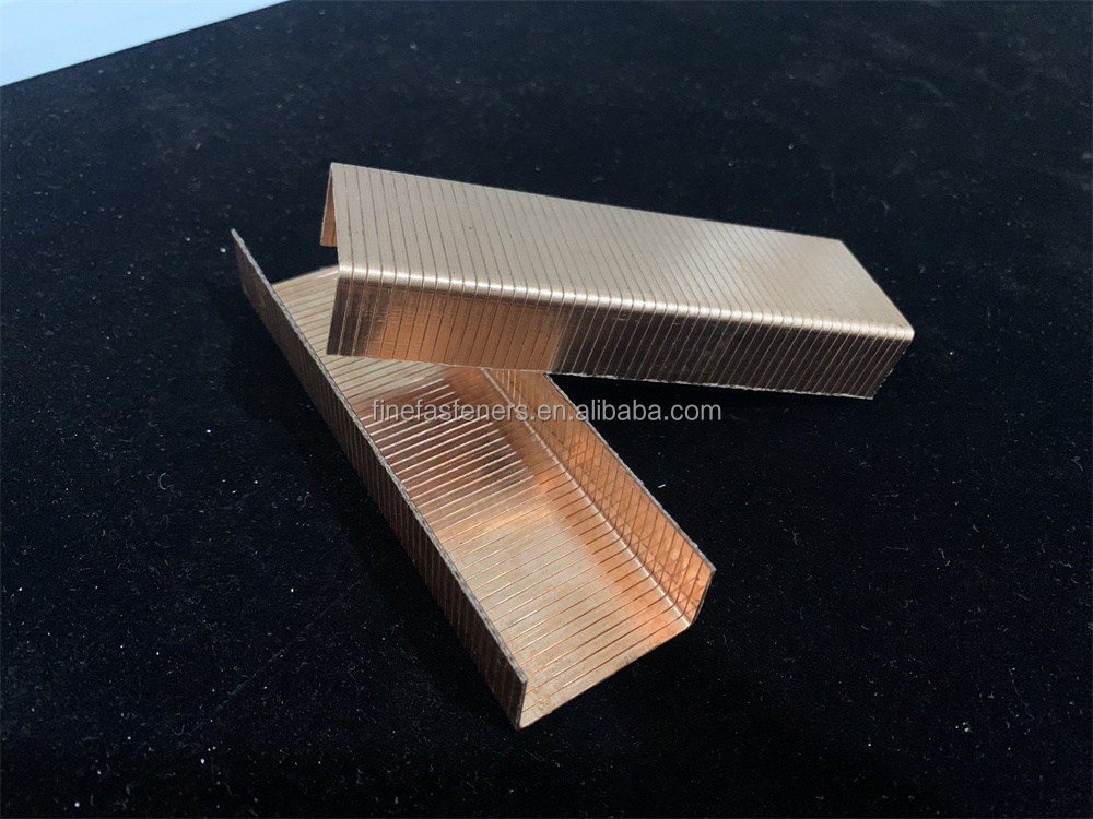 High quality Galvanized copper coated carbon steel / stainless steel crown staples wholesale price