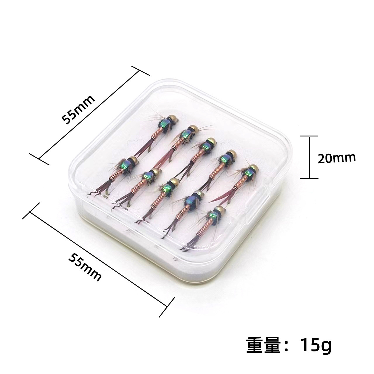 8# 10# 12# Copper John Insect Bait Fly tying fast sinking Best Saltwater Fly Fishing Flies For Bass Salmon Trout Fishing