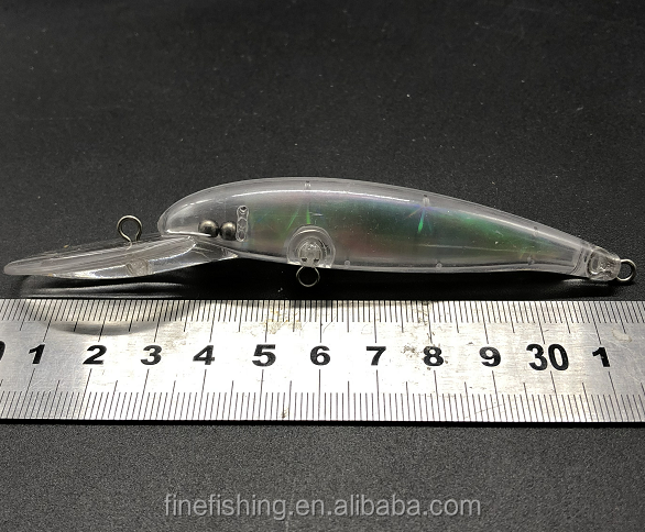 Unpainted crankbait fishing hard lure body Minnow Lures 10g 120mm 8255#