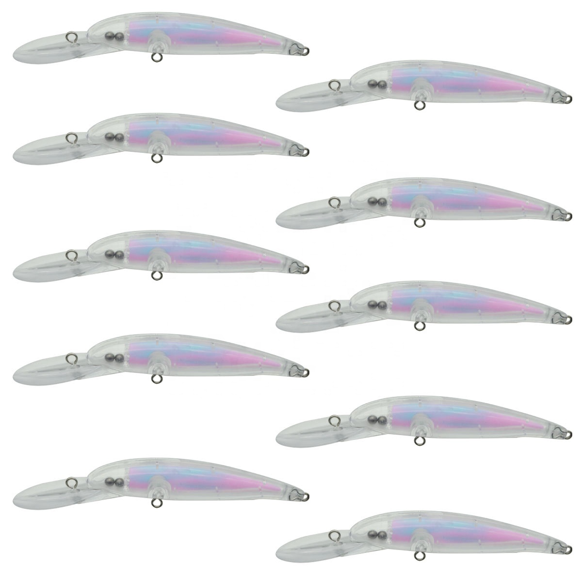 Unpainted crankbait fishing hard lure body Minnow Lures 10g 120mm 8255#