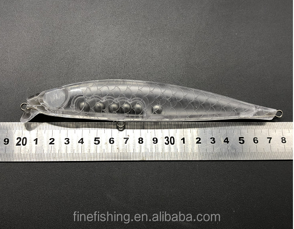 Unpainted Minnow Bait 180mm 37.2g Hard Fishing Lure Body Artificial Bait 3D Lure Eyes 14mm 10pcs 279 ABS OEM