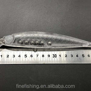 Unpainted Minnow Bait 180mm 37.2g Hard Fishing Lure Body Artificial Bait 3D Lure Eyes 14mm 10pcs 279 ABS OEM