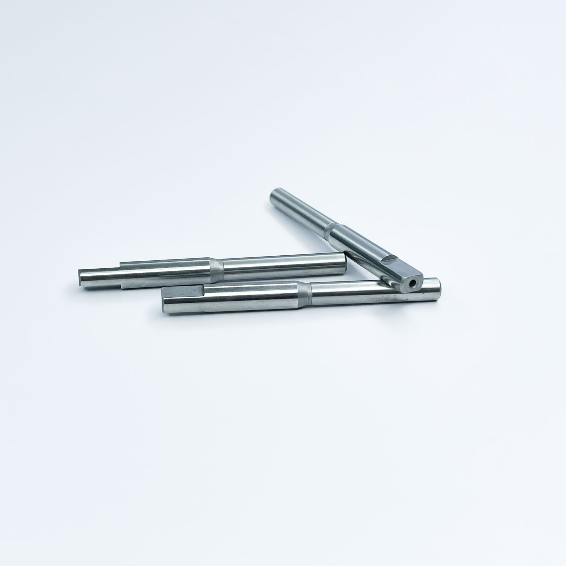 CNC Turning Parts Galvanized Steel Shaft with Long Step Blue Zinc Plated Mild Steel Dowel Pin