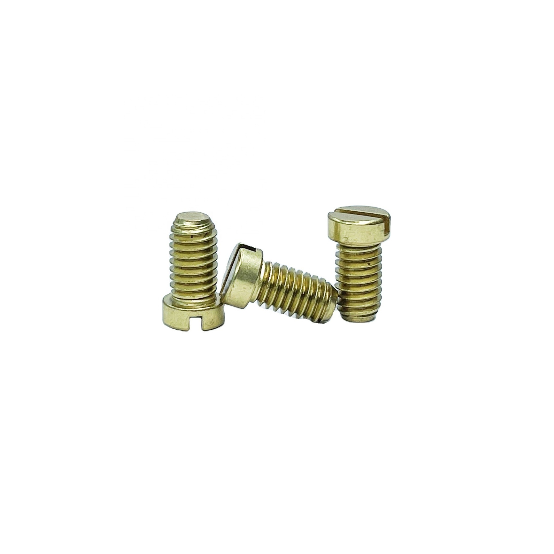 High Quality Slotted Brass Screws Terminal Block Screws Ground bar Screw Used In Electrical Panel Ground bar