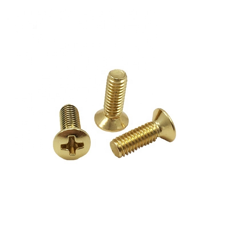 Manufacturing From Vietnam Cross Recess Anodized Aluminum Oval Head Raised Countersunk Flat Head Machine Screws