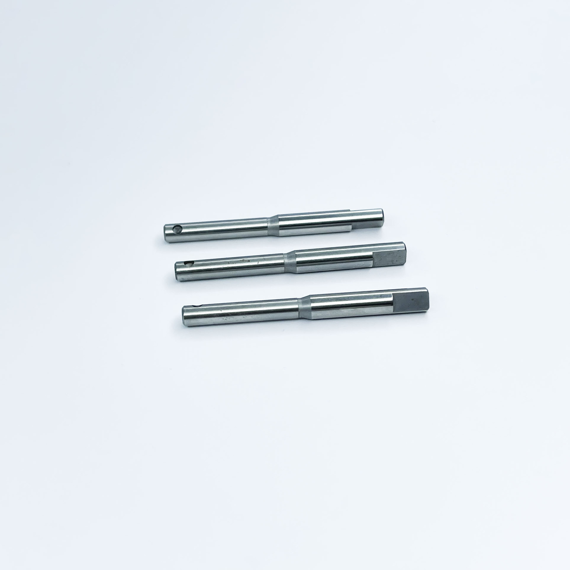 CNC Turning Parts Galvanized Steel Shaft with Long Step Blue Zinc Plated Mild Steel Dowel Pin