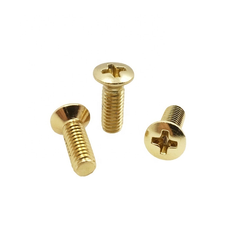 Manufacturing From Vietnam Cross Recess Anodized Aluminum Oval Head Raised Countersunk Flat Head Machine Screws