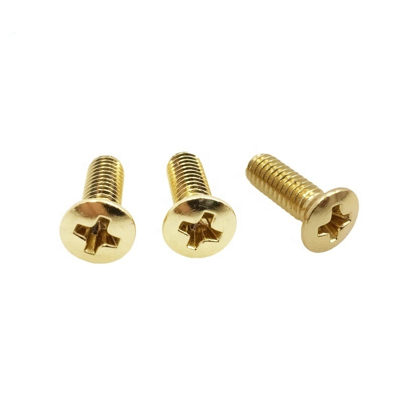 Manufacturing From Vietnam Cross Recess Anodized Aluminum Oval Head Raised Countersunk Flat Head Machine Screws