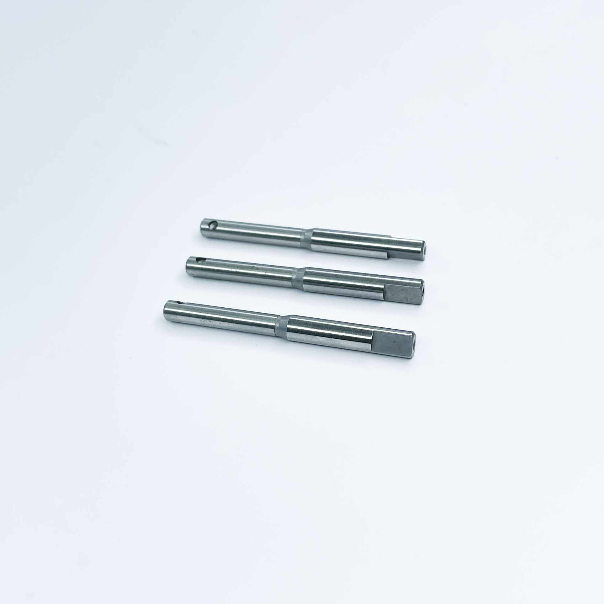 CNC Turning Parts Galvanized Steel Shaft with Long Step Blue Zinc Plated Mild Steel Dowel Pin