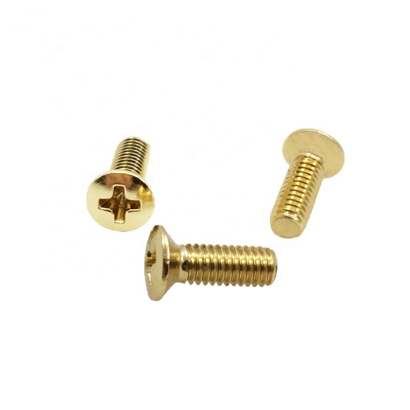 Manufacturing From Vietnam Cross Recess Anodized Aluminum Oval Head Raised Countersunk Flat Head Machine Screws