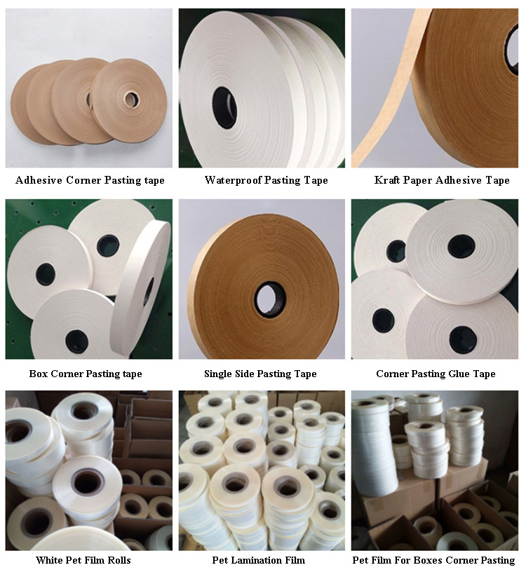 10m White Craft Box Carton Book Binding Perforated Veneer Sealing Super Adhesive Kraft Paper Jumbo Roller Tape