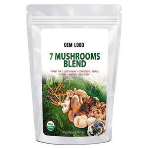 Mushroom Superfood Lion's Mane Organic Tga Approved Dried Oyster Shitake Champignon King Trumpet Shaggy Mane Mushroom Powder