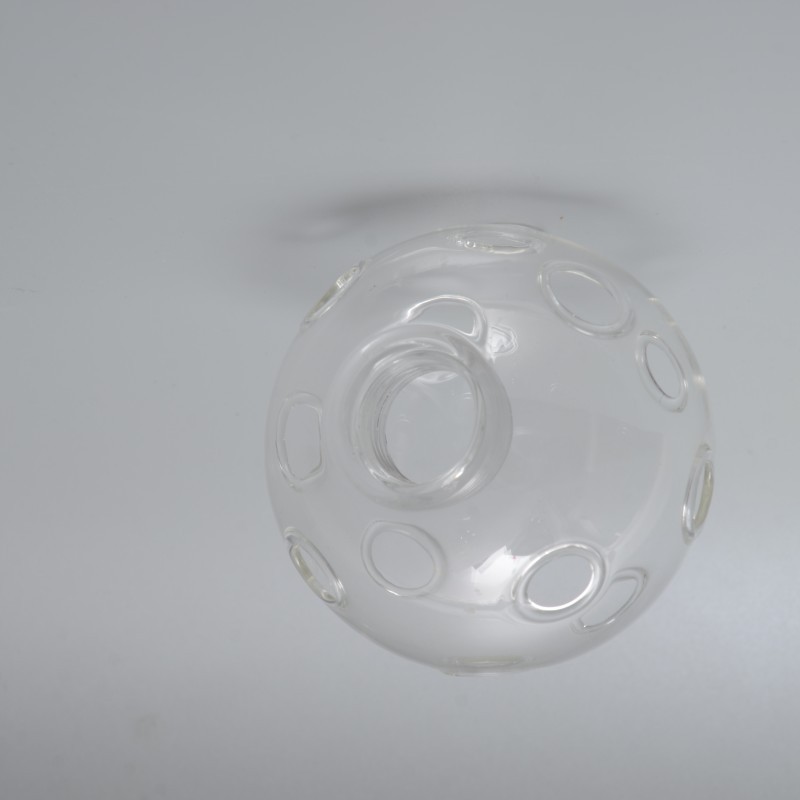 Hot Selling Creative G9 Round Shape Glass Lamp Shade Clear Glass with Holes for Lamp Cover Accessories