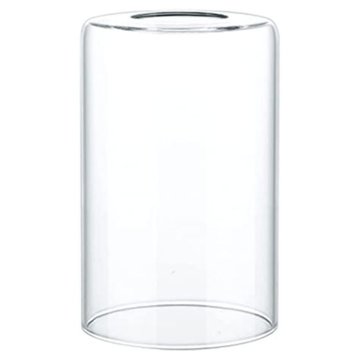 Clear Glass Shade Transparent Cylinder Glass Lamp Shade for E26 Base Socket Light Fixture Replacement