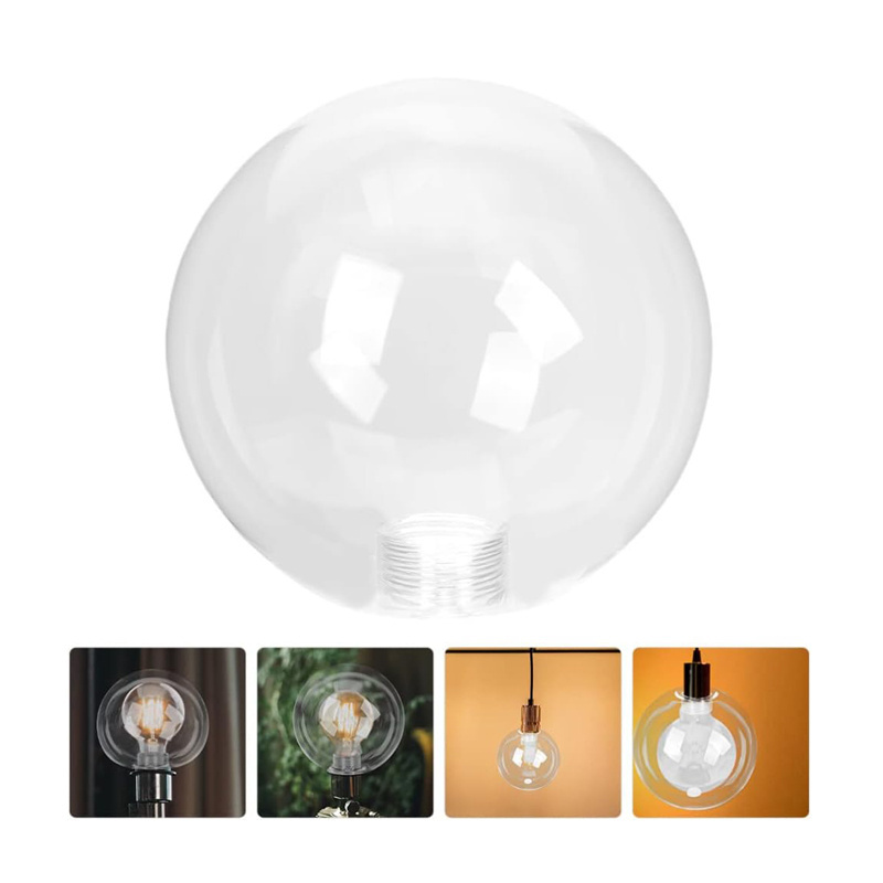 G9 Globe Glass Lamp Shade Clear Threaded Lampshade Light Bulb Cover Replacement for Ceiling Pendant Lighting Chandeliers Sconce