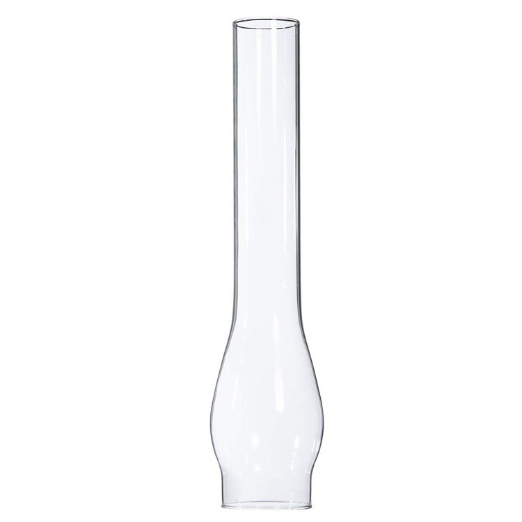 clear borosilicate glass chimney lamp shade with both end open glass kerosene lamp chimney