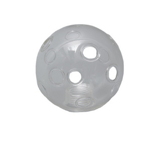 Hot Selling Creative G9 Round Shape Glass Lamp Shade Clear Glass with Holes for Lamp Cover Accessories