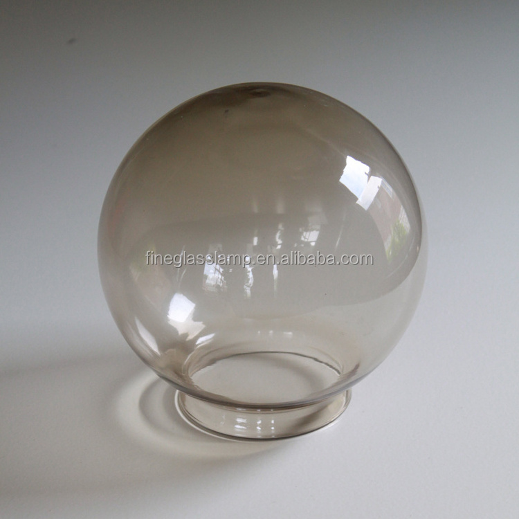 Grey Glass Globe Pendant Lamp Shade Ceiling Light Cover