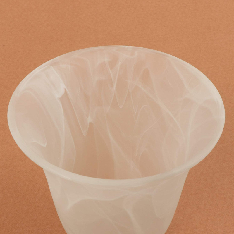 Custom Frosted Glass Lamp Cover Bell Shaped Alabaster Glass Lamp Shade Replacement for Light