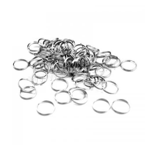 stainless steel findings jewelry making supplies silver split ring for DIY 1366027