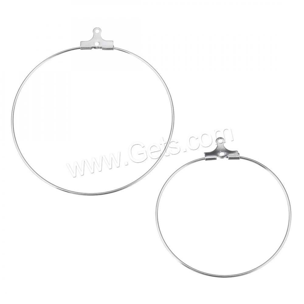 bulk wholesale original color stainless steel hoop earring findings for diy