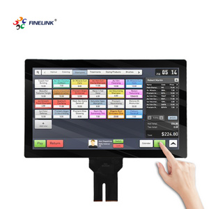 Factory Custom 21.5 23.8 27 32 43 inch Waterproof PACP industrial custom capacitive touch screen panel With IIC USB Interface