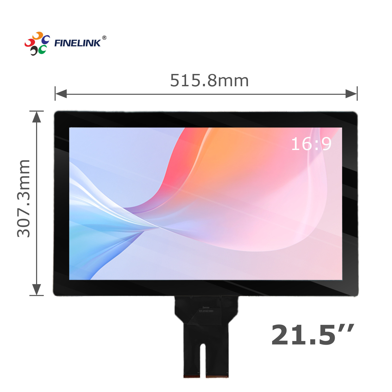 Factory Custom 21.5 23.8 27 32 43 inch Waterproof PACP industrial custom capacitive touch screen panel With IIC USB Interface