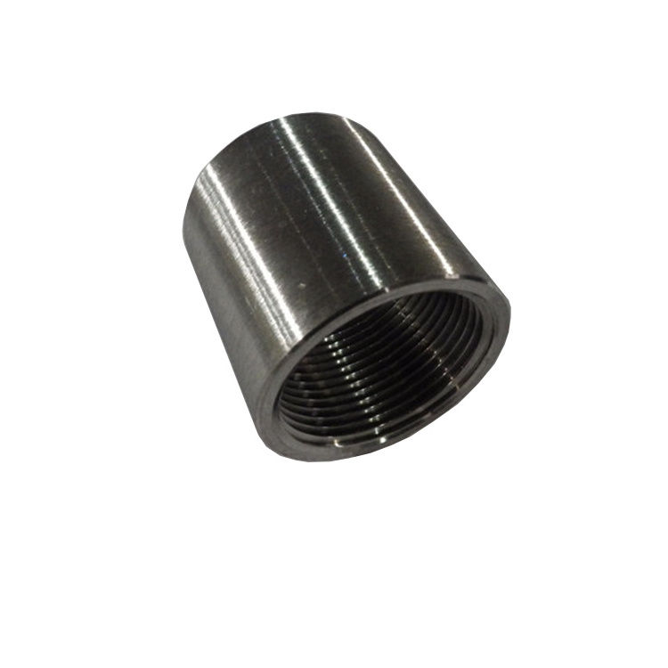 Stainless Steel Polished Pipe 1/2'' Electro Galvanized Bushing Female Threaded Socket Steel Pipe Coupling